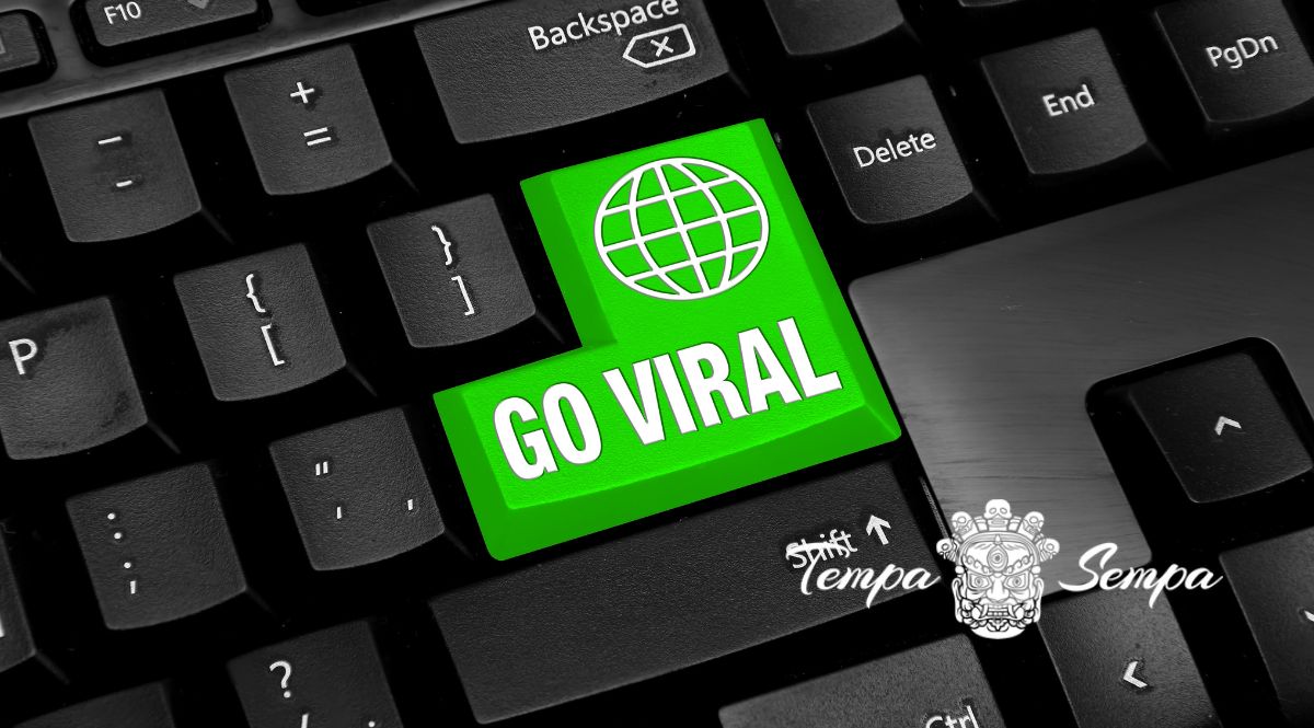 teclado con una demarcación viral