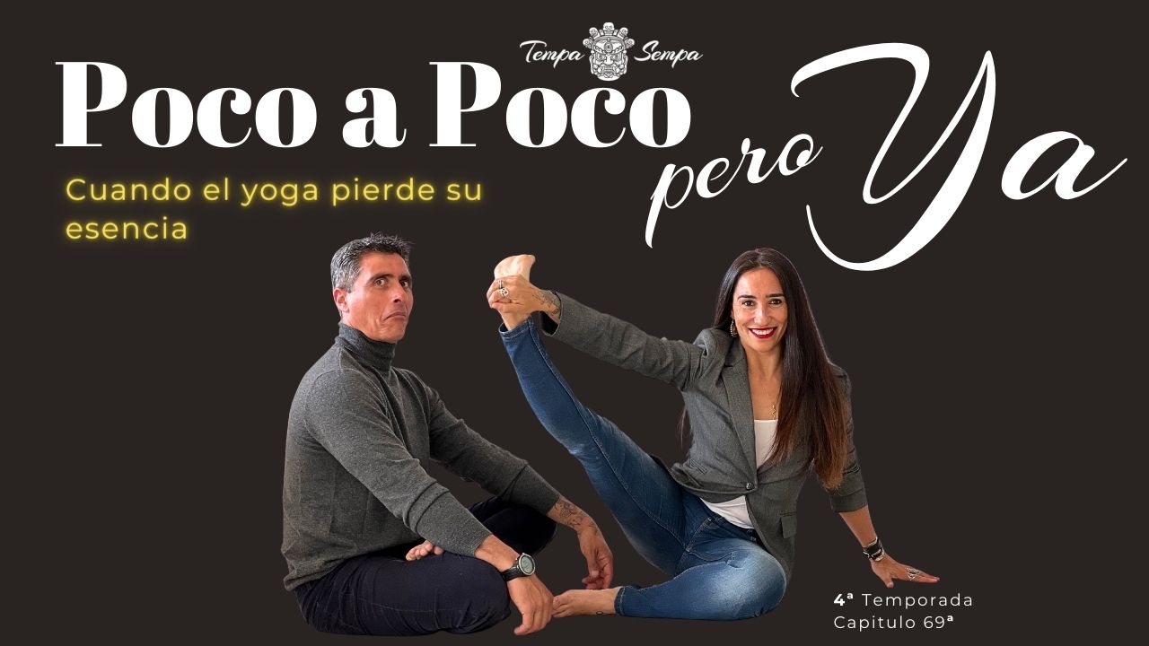 El yoga se ha vuelto solo físico. Portada del capitulo 69 de poco a poco pero ya.